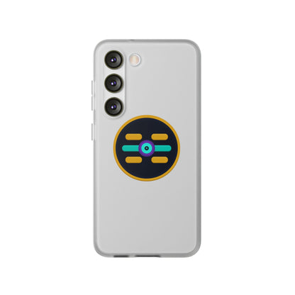 The Boards Shop Clear Phone Case with Colorful Tech Emblem