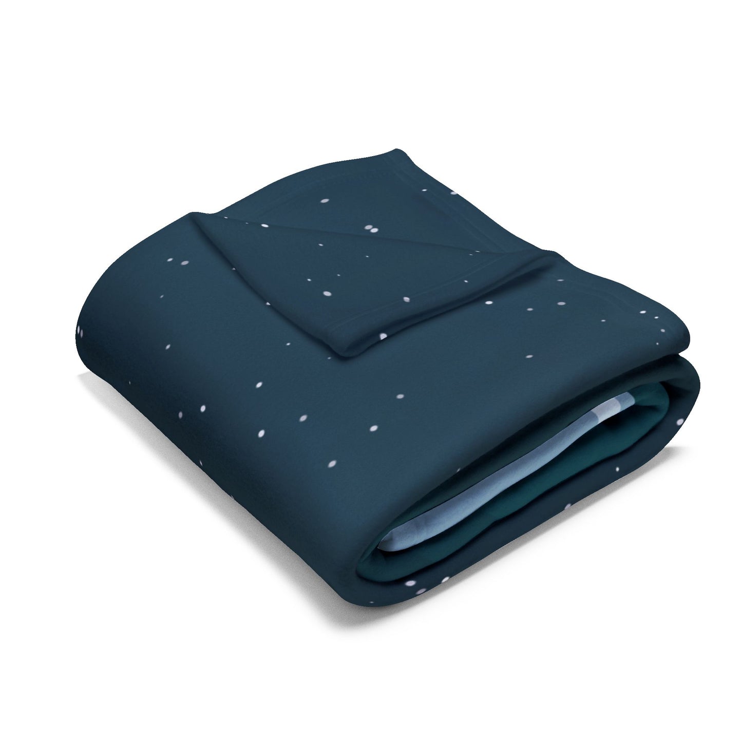 Unboards Arctic Night Fleece Blanket — Geometric Polar Landscape Throw