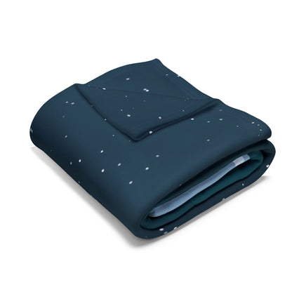 Unboards Arctic Night Fleece Blanket — Geometric Polar Landscape Throw