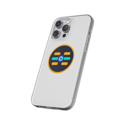 The Boards Shop Clear Phone Case with Colorful Tech Emblem