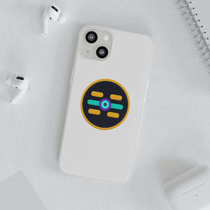 The Boards Shop Clear Phone Case with Colorful Tech Emblem