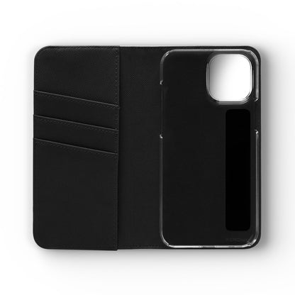 Unboards Cosmic Flip Case — Retro Space Tech Wallet Cover