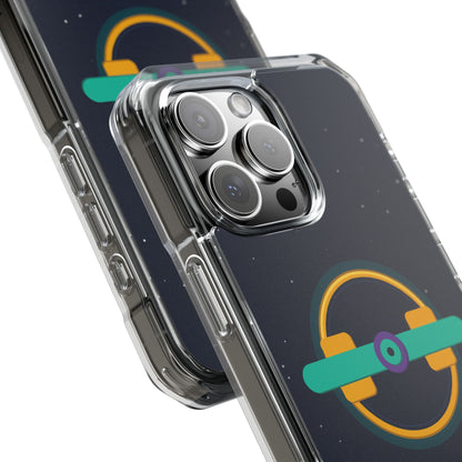 The Boards Shop Clear Magnetic Phone Case — Retro Space Target