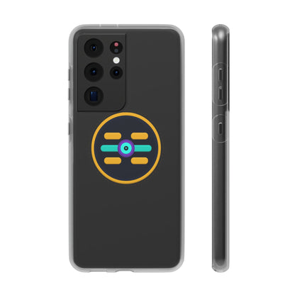 The Boards Shop Clear Phone Case with Colorful Tech Emblem