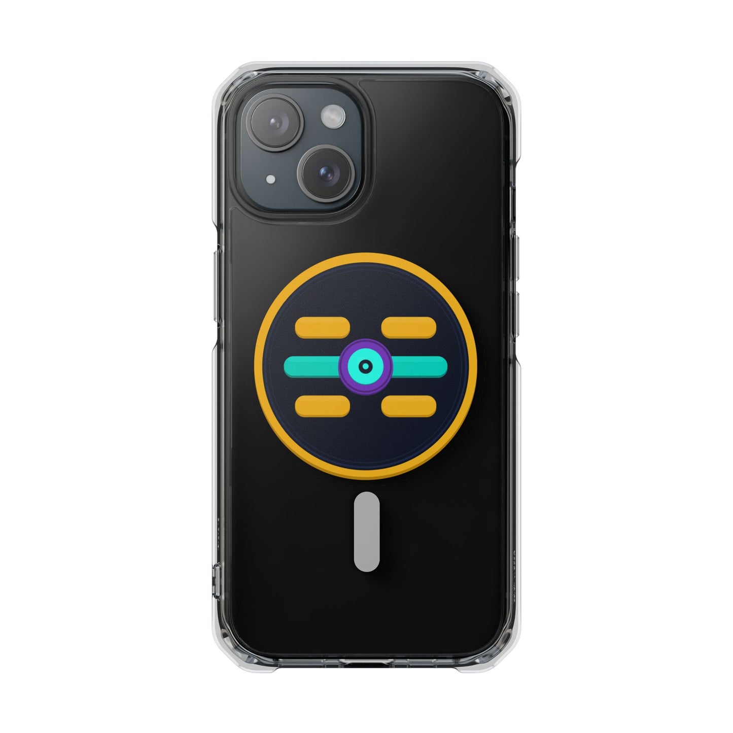 The Boards Shop Clear Magnetic Phone Case with Colorful Retro Pop Socket