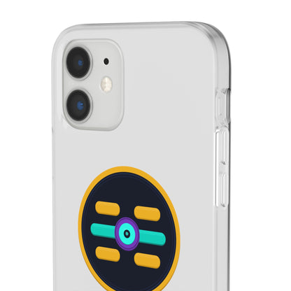 The Boards Shop Clear Phone Case with Colorful Tech Emblem
