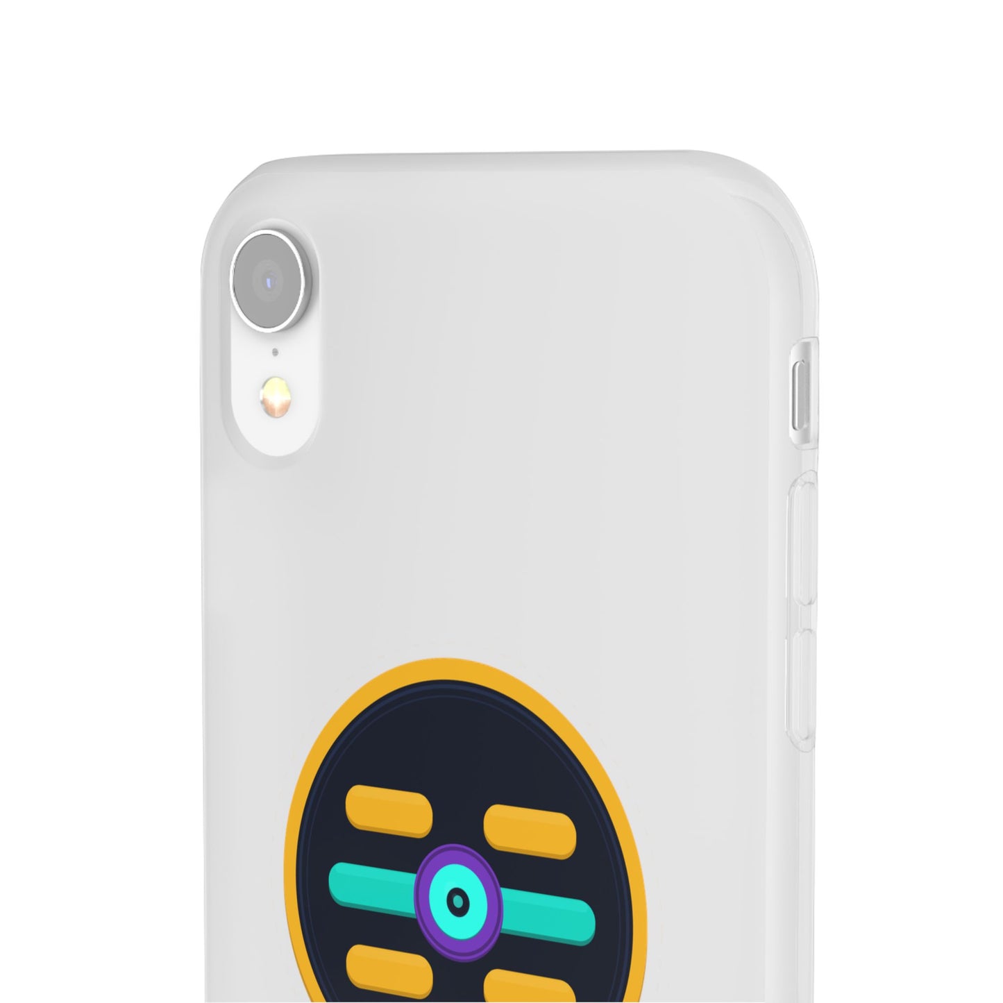 The Boards Shop Clear Phone Case with Colorful Tech Emblem