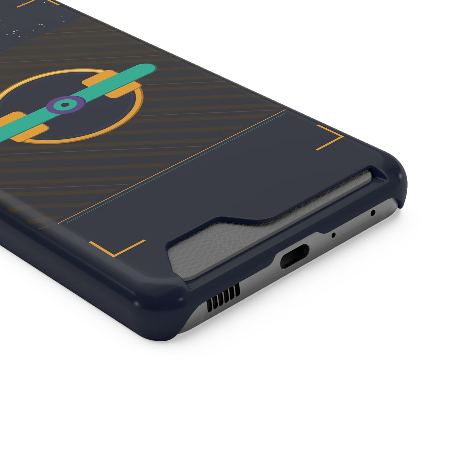 Blaise Series Wallet Phone Case — Retro Geometric Target