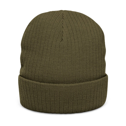 The Boards Embroidered Ribbed Beanie — Snowboard Culture Knit Hat