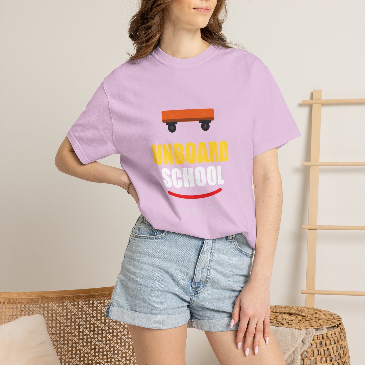 Unboard Skateboard T‑Shirt — Minimal Retro Skate Graphic Tee