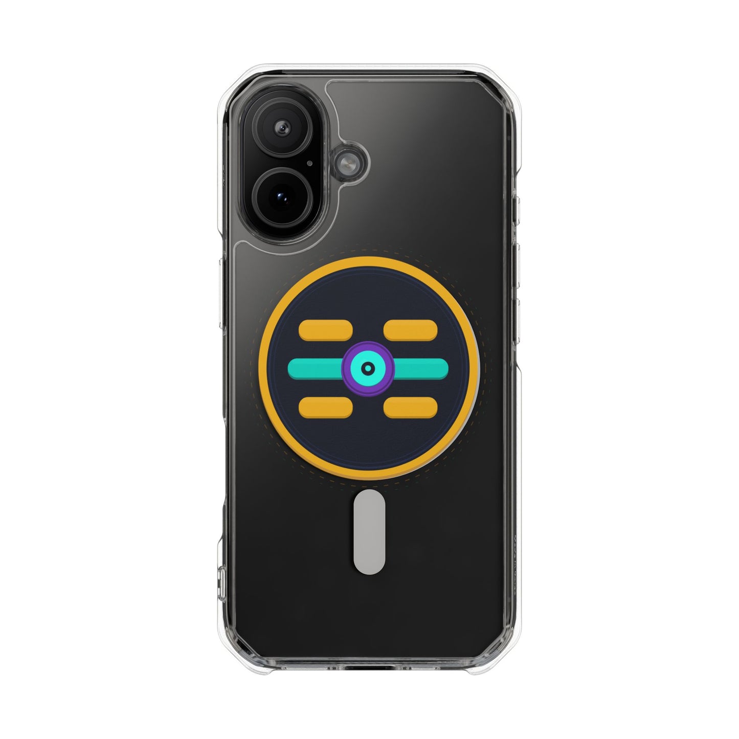 The Boards Shop Clear Magnetic Phone Case with Colorful Retro Pop Socket