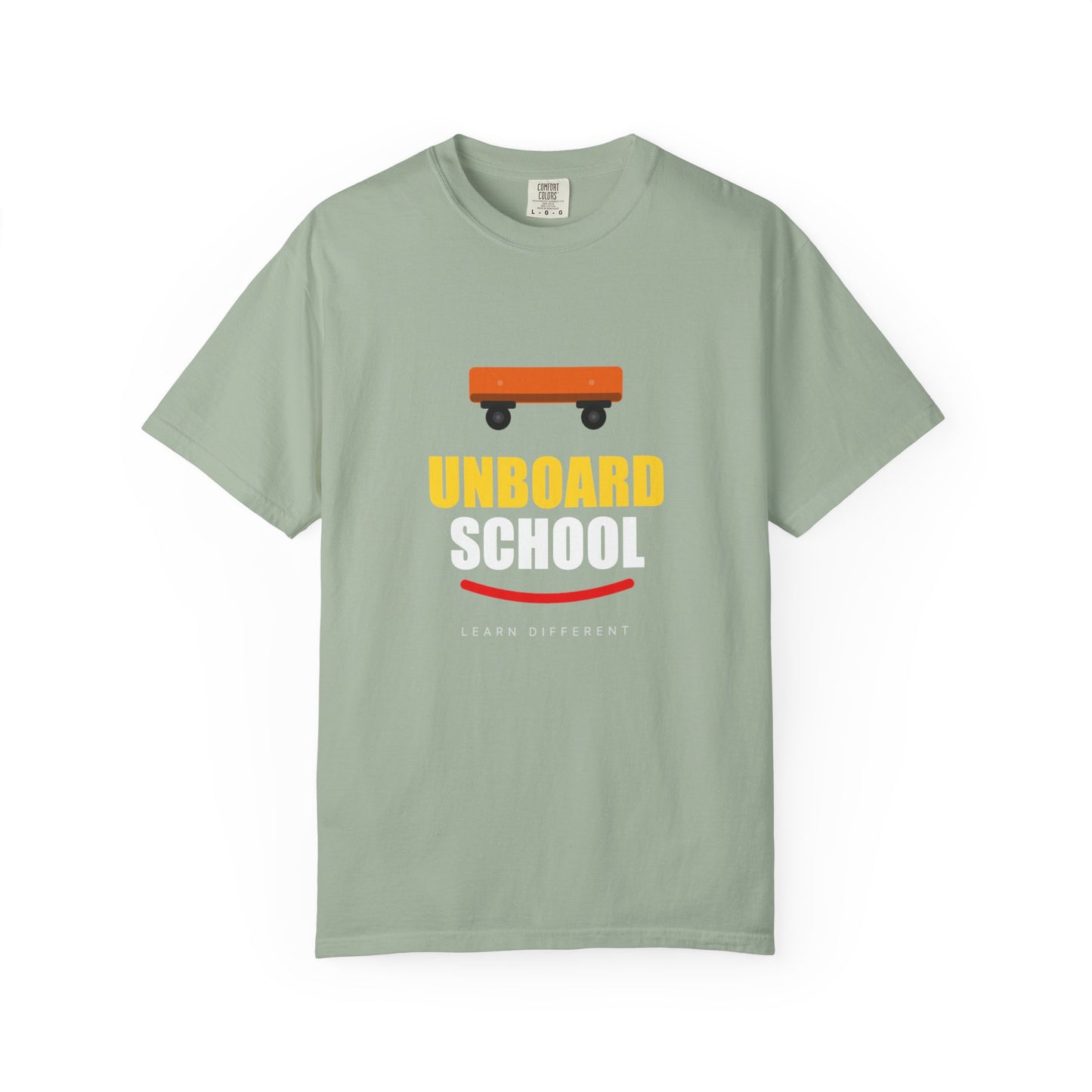 Unboard Skateboard T‑Shirt — Minimal Retro Skate Graphic Tee