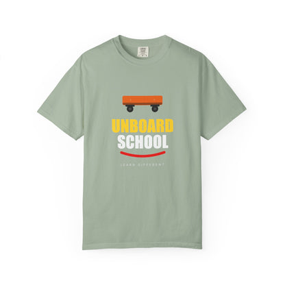 Unboard Skateboard T‑Shirt — Minimal Retro Skate Graphic Tee