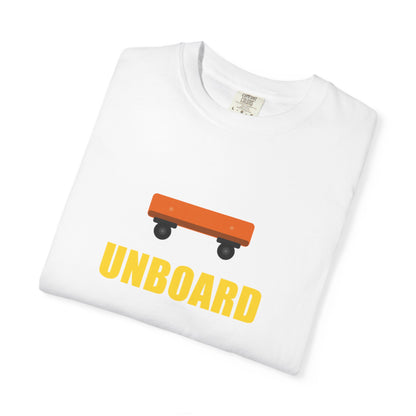Unboard Skateboard T‑Shirt — Minimal Retro Skate Graphic Tee