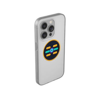 The Boards Shop Clear Phone Case with Colorful Tech Emblem