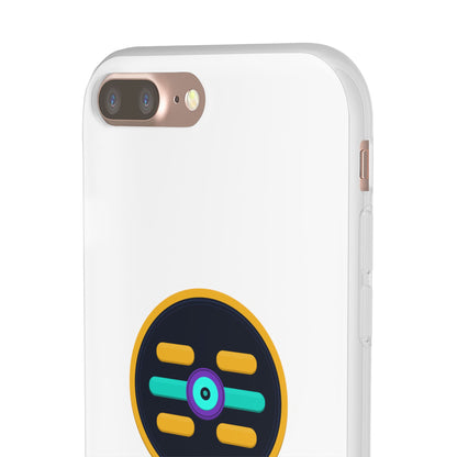 The Boards Shop Clear Phone Case with Colorful Tech Emblem
