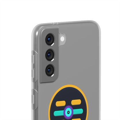 The Boards Shop Clear Phone Case with Colorful Tech Emblem