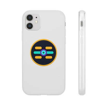 The Boards Shop Clear Phone Case with Colorful Tech Emblem