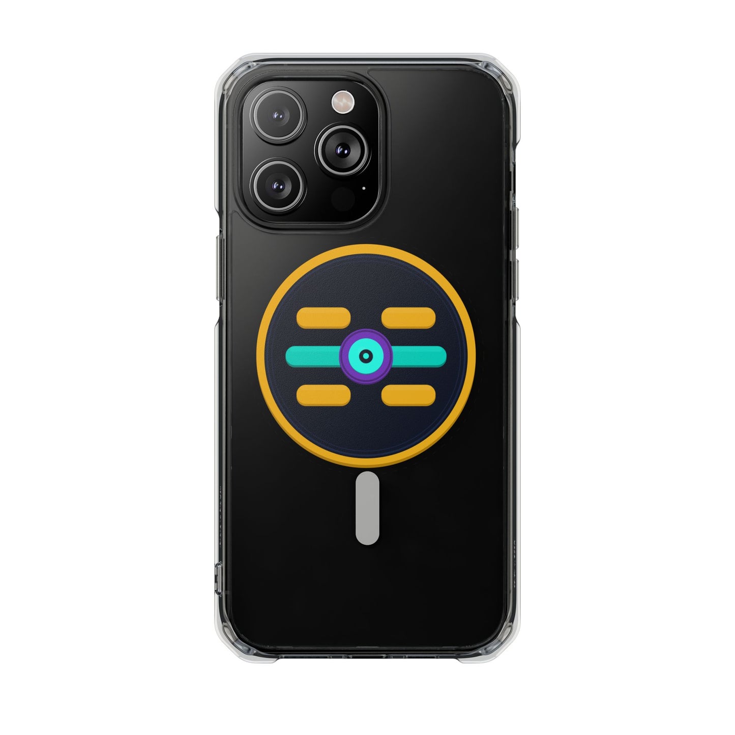 The Boards Shop Clear Magnetic Phone Case with Colorful Retro Pop Socket