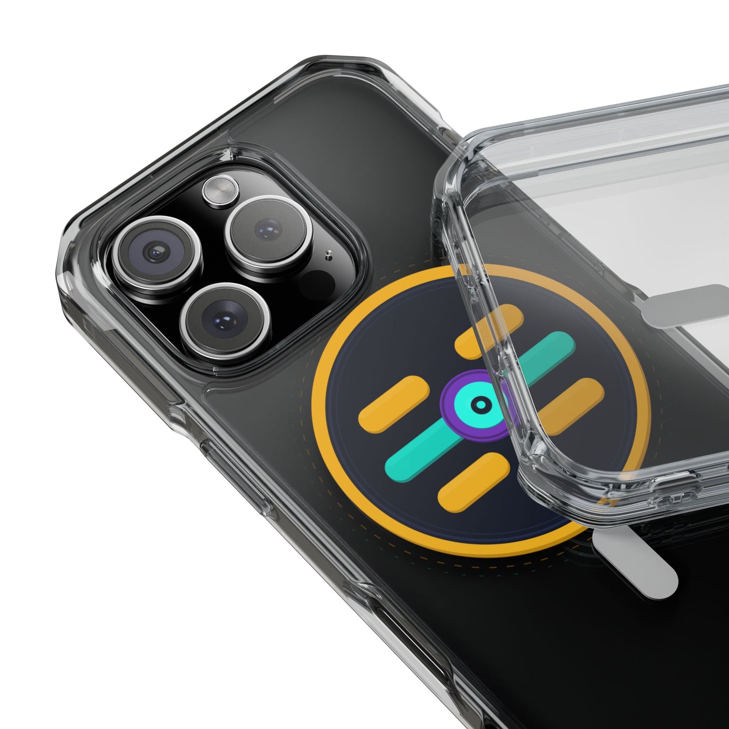 The Boards Shop Clear Magnetic Phone Case with Colorful Retro Pop Socket