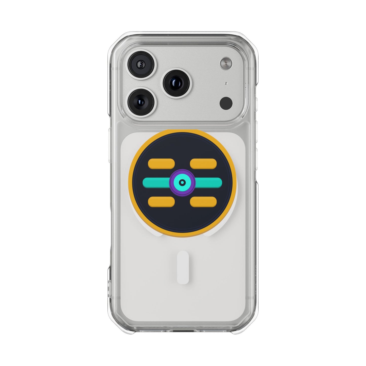 The Boards Shop Clear Magnetic Phone Case with Colorful Retro Pop Socket