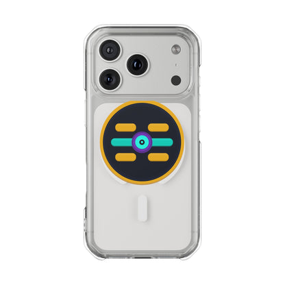 The Boards Shop Clear Magnetic Phone Case with Colorful Retro Pop Socket