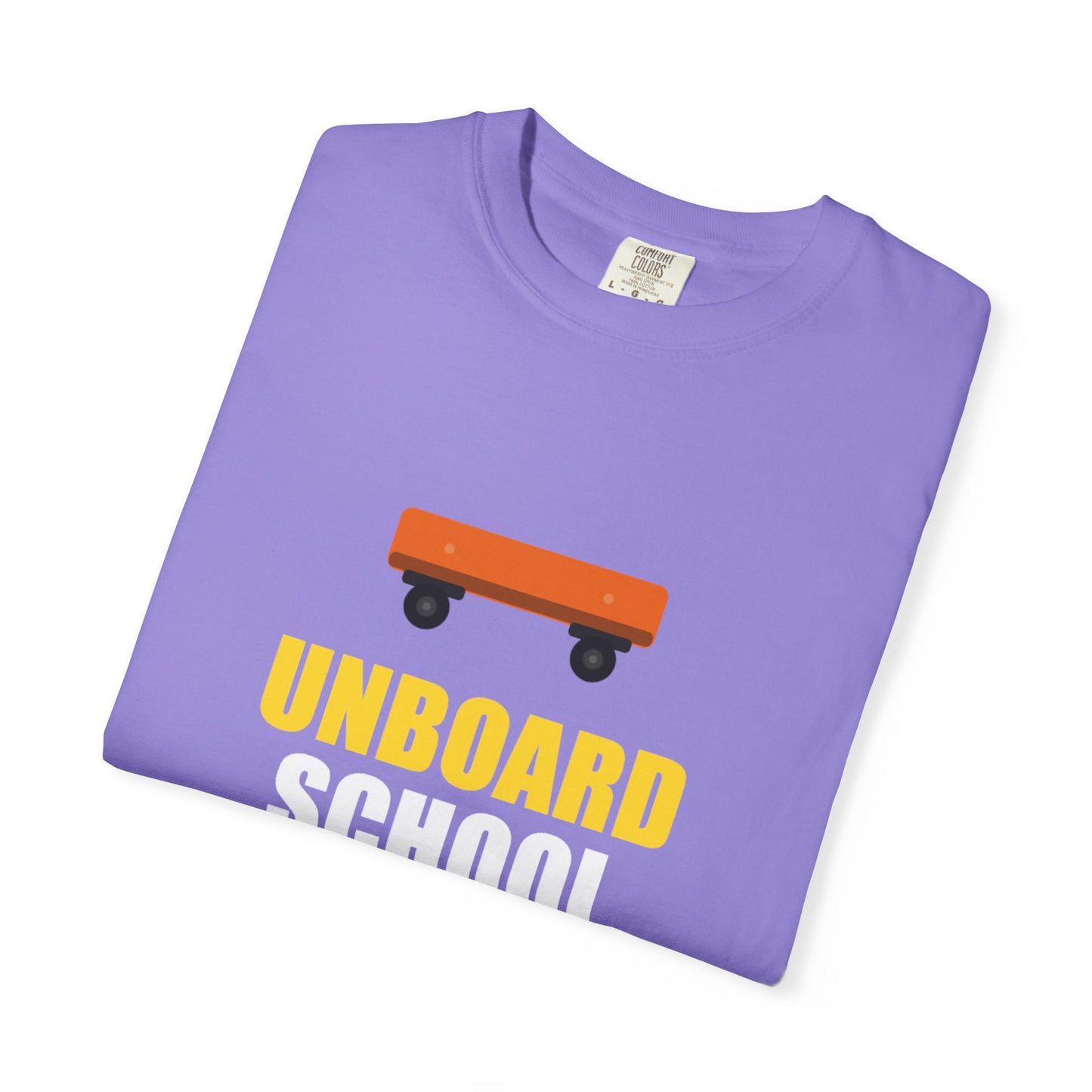 Unboard Skateboard T‑Shirt — Minimal Retro Skate Graphic Tee