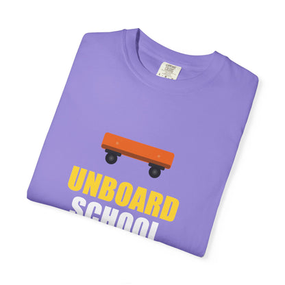 Unboard Skateboard T‑Shirt — Minimal Retro Skate Graphic Tee