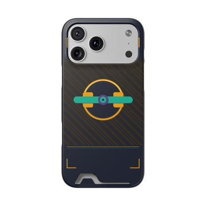 Blaise Series Wallet Phone Case — Retro Geometric Target