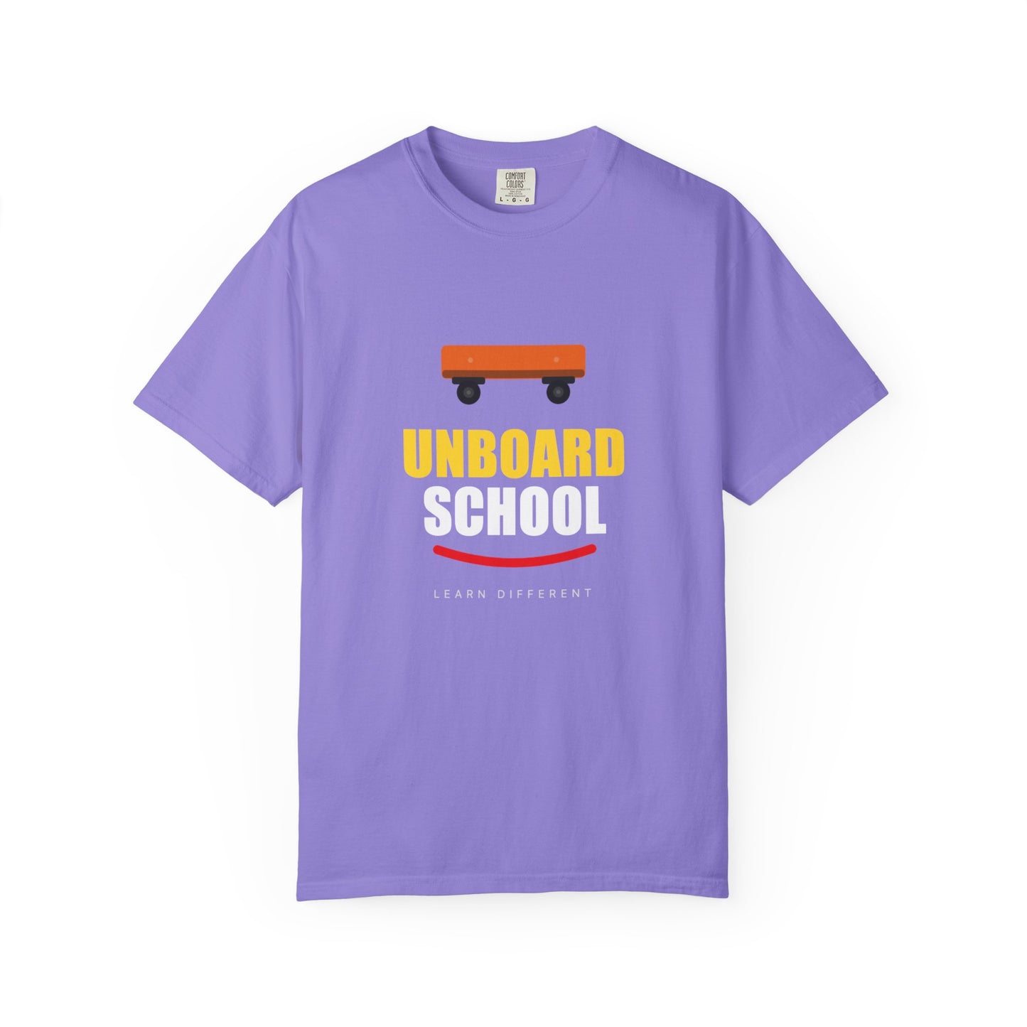 Unboard Skateboard T‑Shirt — Minimal Retro Skate Graphic Tee