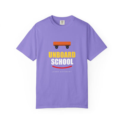 Unboard Skateboard T‑Shirt — Minimal Retro Skate Graphic Tee
