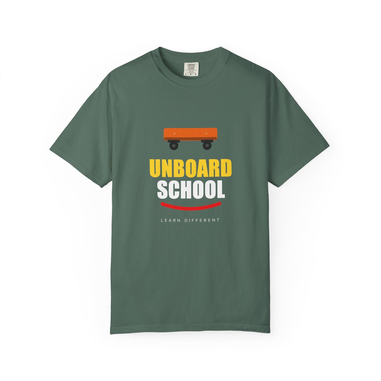 Unboard Skateboard T‑Shirt — Minimal Retro Skate Graphic Tee