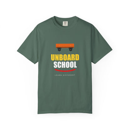 Unboard Skateboard T‑Shirt — Minimal Retro Skate Graphic Tee