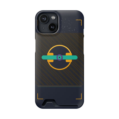 Blaise Series Wallet Phone Case — Retro Geometric Target
