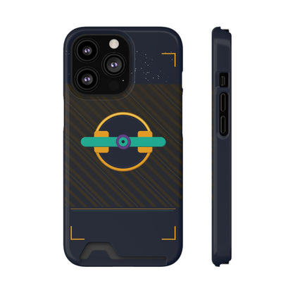 Blaise Series Wallet Phone Case — Retro Geometric Target