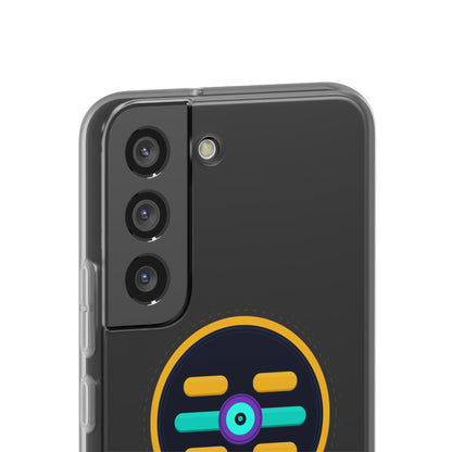 The Boards Shop Clear Phone Case with Colorful Tech Emblem