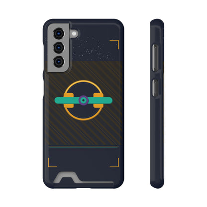 Blaise Series Wallet Phone Case — Retro Geometric Target