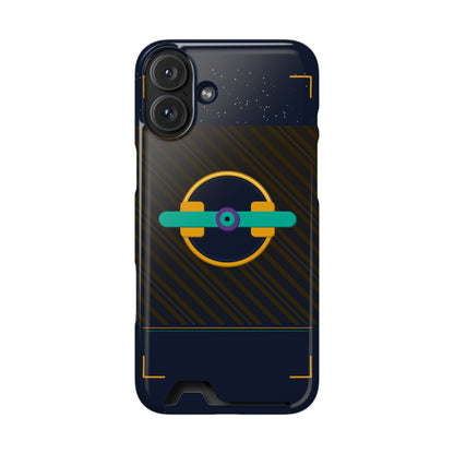 Blaise Series Wallet Phone Case — Retro Geometric Target