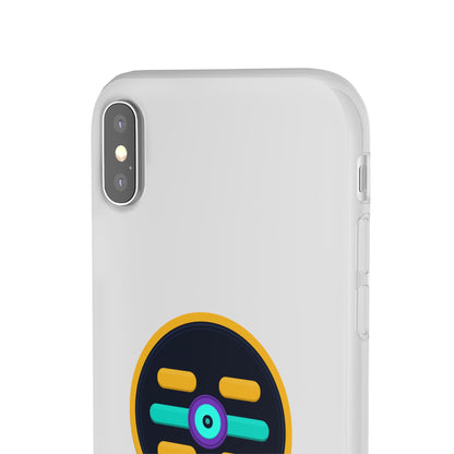 The Boards Shop Clear Phone Case with Colorful Tech Emblem