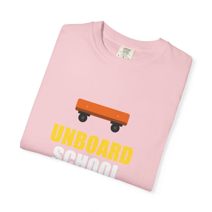 Unboard Skateboard T‑Shirt — Minimal Retro Skate Graphic Tee