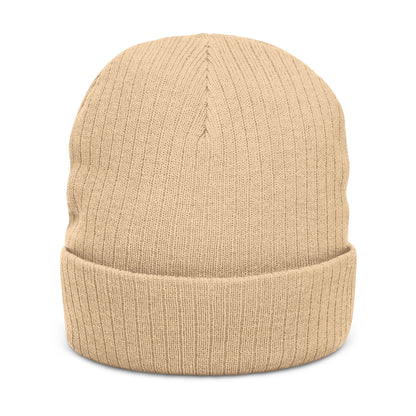 The Boards Embroidered Ribbed Beanie — Snowboard Culture Knit Hat