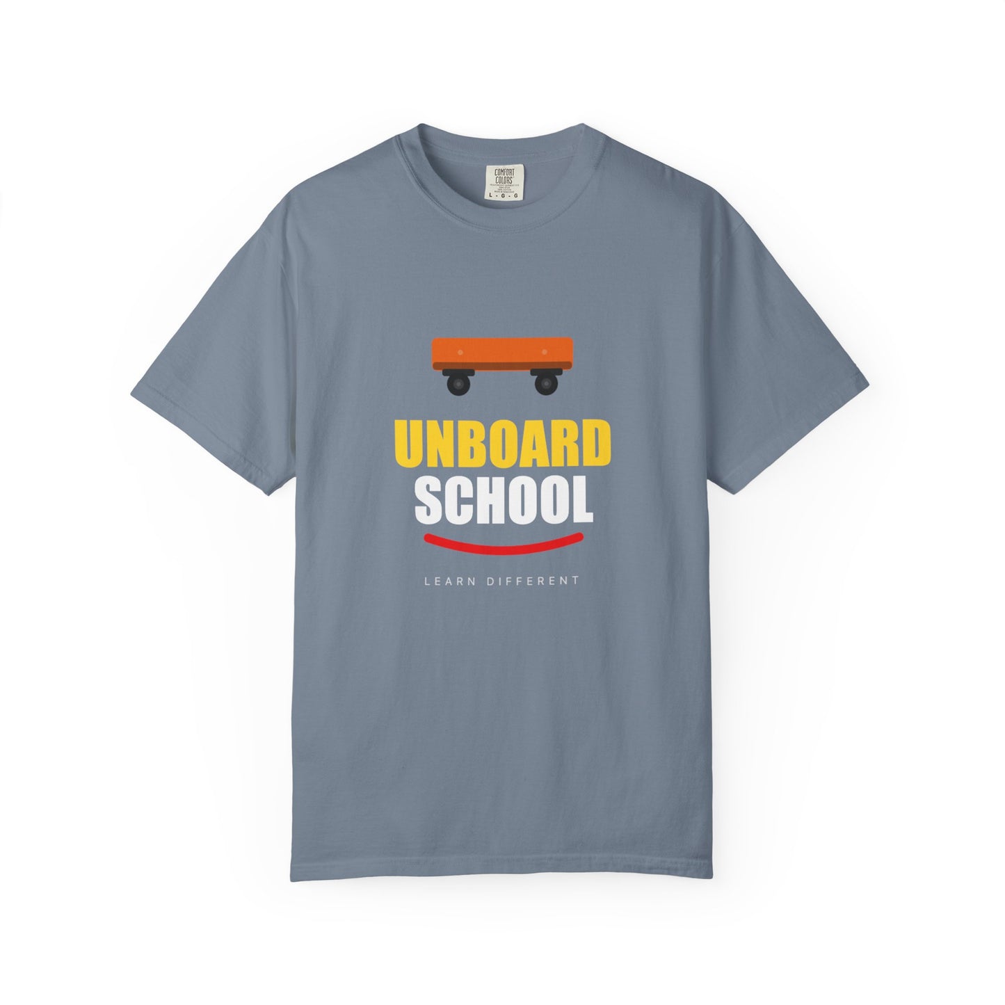 Unboard Skateboard T‑Shirt — Minimal Retro Skate Graphic Tee