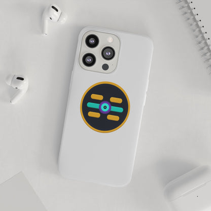The Boards Shop Clear Phone Case with Colorful Tech Emblem