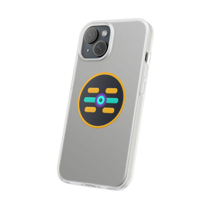The Boards Shop Clear Phone Case with Colorful Tech Emblem