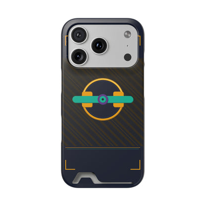 Blaise Series Wallet Phone Case — Retro Geometric Target