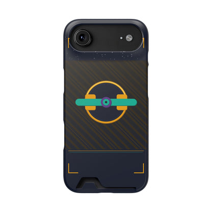 Blaise Series Wallet Phone Case — Retro Geometric Target