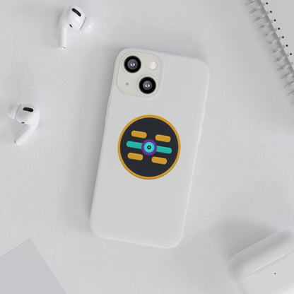The Boards Shop Clear Phone Case with Colorful Tech Emblem