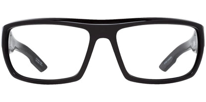 Spy Bounty Black Rectangle Sports Wrap Safety Glasses