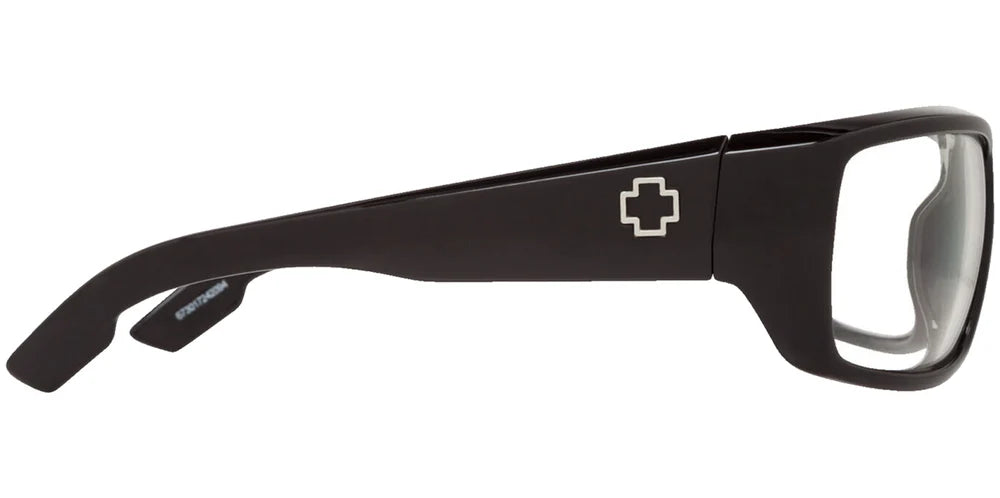 Spy Bounty Black Rectangle Sports Wrap Safety Glasses