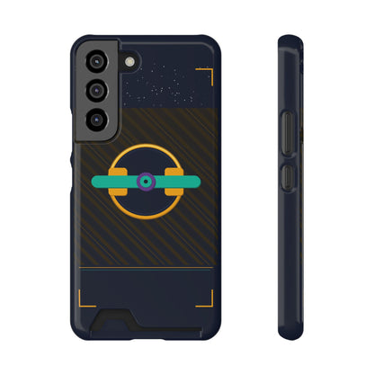 Blaise Series Wallet Phone Case — Retro Geometric Target